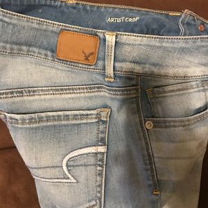 American Eagle Artist Crop Super Stretch size 2